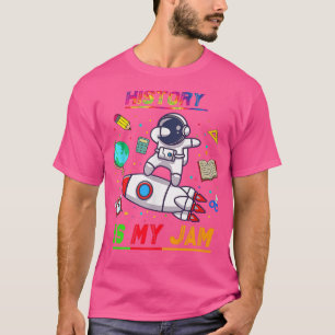 T-shirt L'histoire est mon astronaute de jambon retour à l