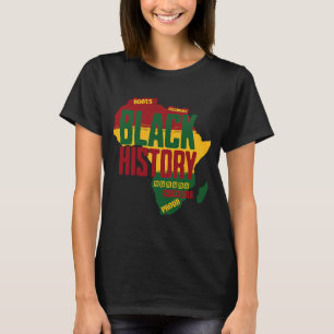 T-shirt L'histoire noire célèbre les racines Culture Fière