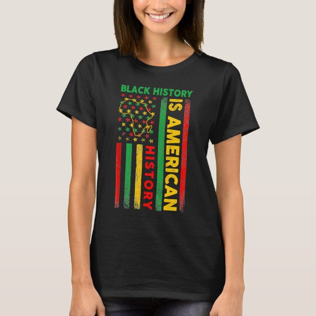T-shirt L'Histoire Noire Est L'Histoire Américaine L'Afriq (Devant)