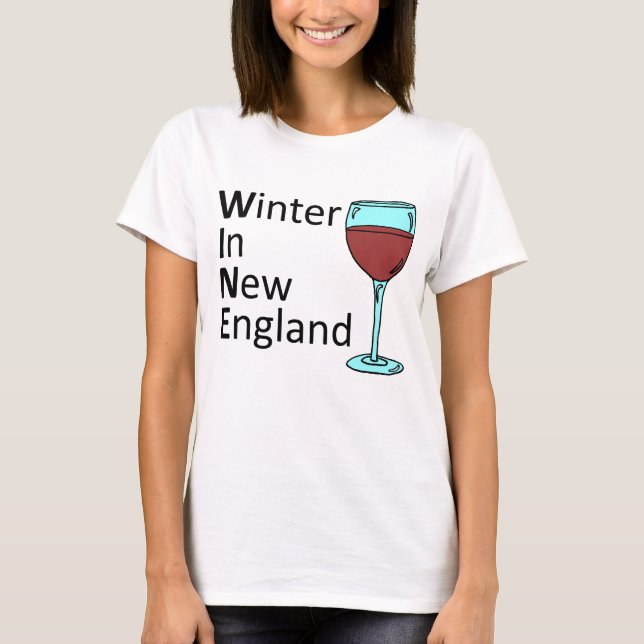 T-shirt L'hiver en Nouvelle-Angleterre (Devant)