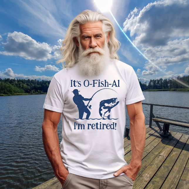 T-shirt L'homme c'est Ofish Fisherman retraite cadeau (Créateur téléchargé)