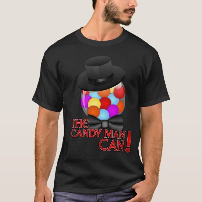 T-shirt L'homme de sucrerie peut - machine chique de (Devant)