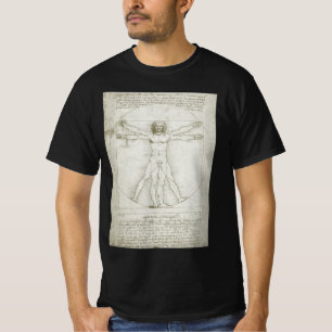 T-shirt L'Homme de Vitruve de Léonard de Vinci