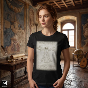 T-shirt L'Homme de Vitruve de Léonard de Vinci