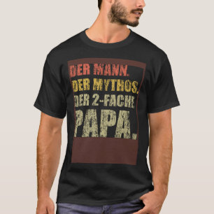 T-shirt L'homme du mythe du double père avec jumeaux 2 Chi