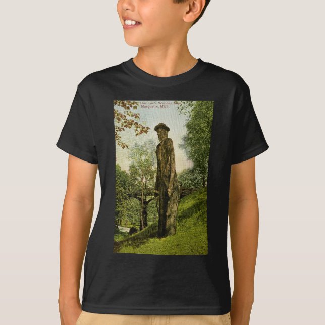 T-shirt L'homme en bois Marquette, Michigan de Harlow (Devant)