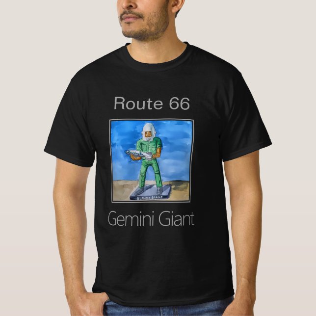 T-shirt L'Homme Gémeaux, La Route 66, (Devant)