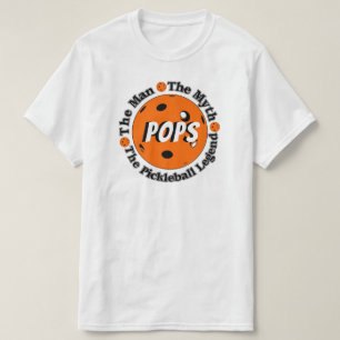 T-shirt L'Homme, Le Mythe, La Légende Du Pickleball, (Nom)