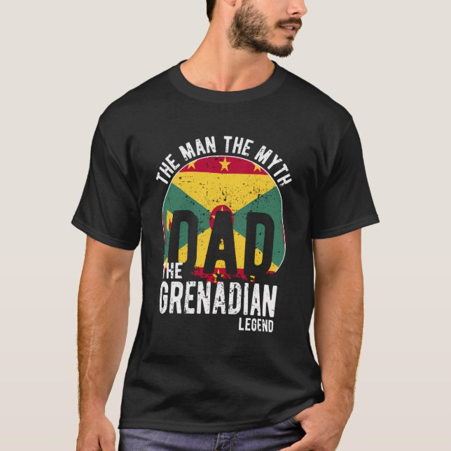 T-shirt L'Homme Le Mythe La Légende Grenadienne - Papa Gre (Devant)