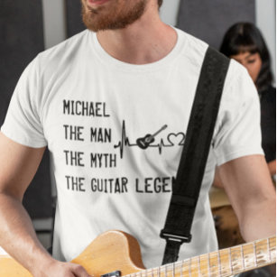 T-shirt L'homme Mythe Guitare Légende Papa Fête des pères
