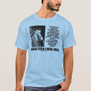 T-shirt L'homme scientifique de Nikola Tesla ne vise pas