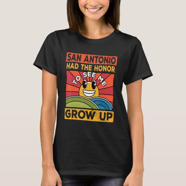 T-shirt L'Honneur De Me Voir Grandir Avait Le Soleil Et Sa (Devant)
