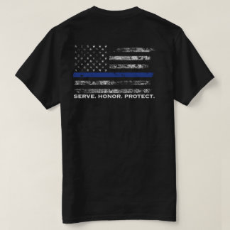 T-shirt L'honneur de service protègent le drapeau