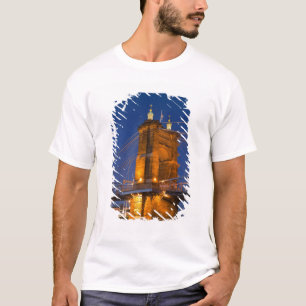 T-shirt L'horizon de Cincinnati, Ohio, États-Unis au crépu