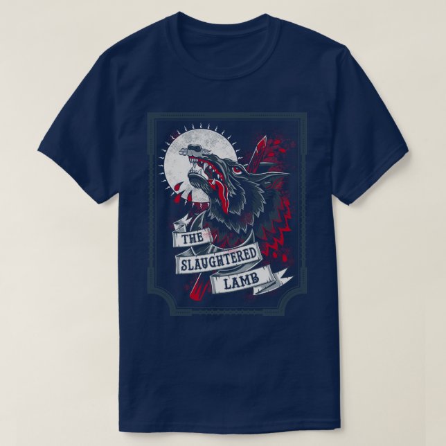 T-shirt L'horreur de l'agneau abattu (Design devant)