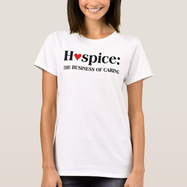 T-shirt L'hospice est dans les affaires des soins de (Devant)