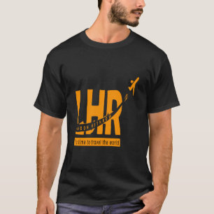 T-shirt LHR Llondon hejeté aéroport meilleur du monde