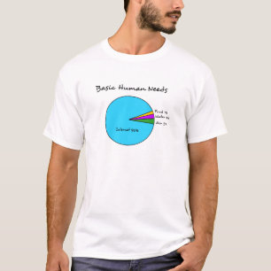 T-shirt L'humain de base drôle a besoin (l'Internet de