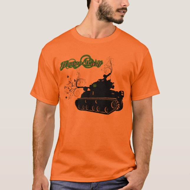 T-shirt L'humain sarcle le réservoir (Devant)