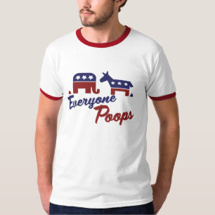 T-shirt L'humour politique que tout le monde fouette