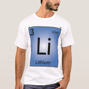 T-shirt (Li) d'élément de lithium - avant