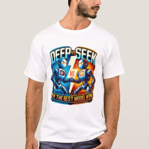 T-shirt L'IA Shodown : Deep vs Seek - La chauve-souris mod