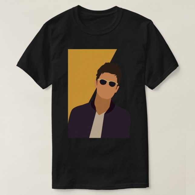 T-shirt Liam Gallagher Art - Oasis Sticker (Design devant)