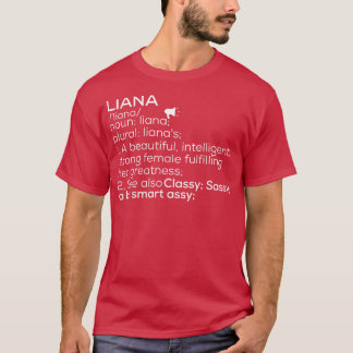 T-shirt Liana Nom Liana Définition Liana Femme Nom Lian