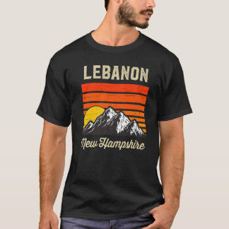 T-shirt Liban New Hampshire Hometown City State Retro Us