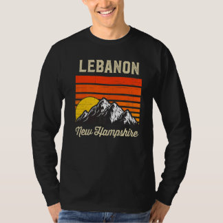 T-shirt Liban New Hampshire Hometown City State Retro Us