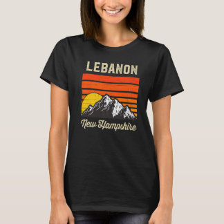 T-shirt Liban New Hampshire Hometown City State Retro Us
