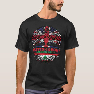 T-shirt Liban Royaume-Uni Royaume-Uni British Tree