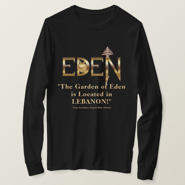 T - Shirt "Libanon, Der ursprüngliche Garten Eden" (Design vorne)