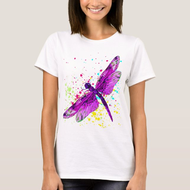 T-shirt libellule coloré (Devant)