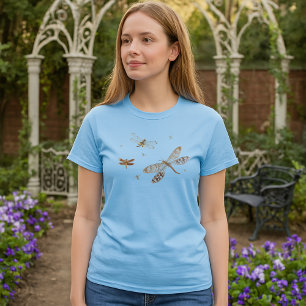 T-shirt Libellules art du 18e siècle