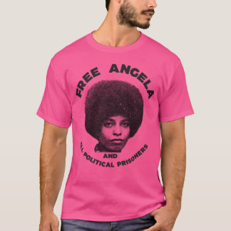 T-shirt Libérez Angela Davis Guerrier des droits civils Ho