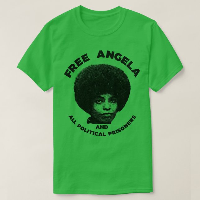 T-shirt Libérez Angela Davis Guerrier des droits civils Ho (Design devant)