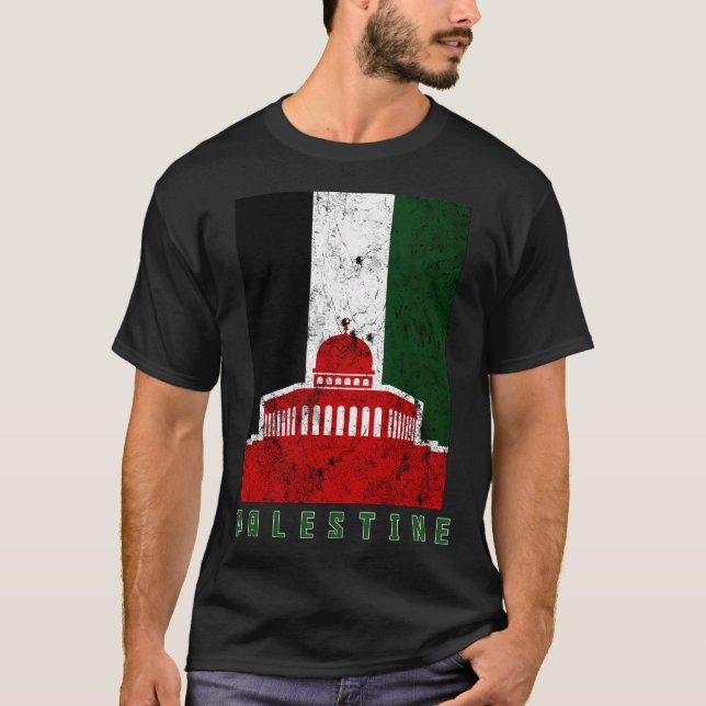 T-shirt Libérez Gaza Palestine Quds Sauvez la mosquée Al A (Devant)