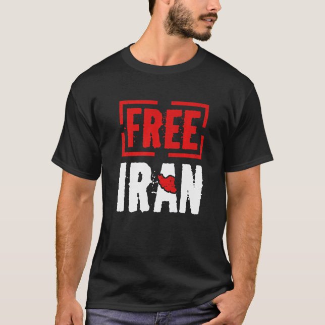 T-shirt Libérez Iran Liberté Azadi Citation d'amour iranie (Devant)