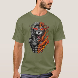 T-shirt Libérez la bête : Furie du lion du feu