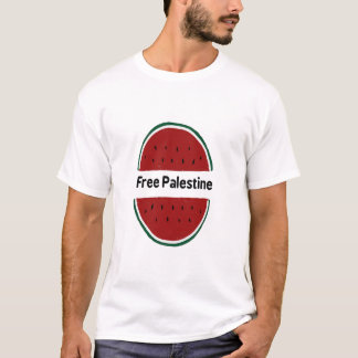 T-shirt Libérez la Palestine, drapeau palestinien, couleur