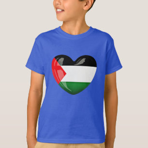 T-shirt Libérez la Palestine. Drapeau palestinien en forme
