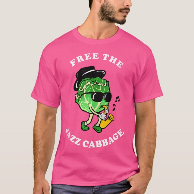 T-shirt Libérez Le Chou Jazz - Jazz Chou Mème (Devant)