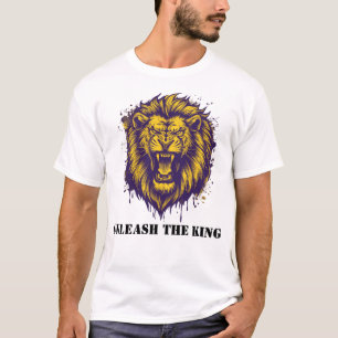 T-shirt Libérez Le Roi Lion Graphique Lion Alpha Puissant