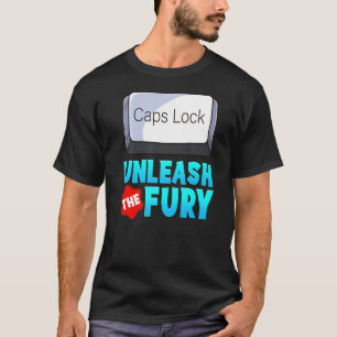 T-shirt Libérez Les Casquettes Fury Verrouiller Clavier Gu