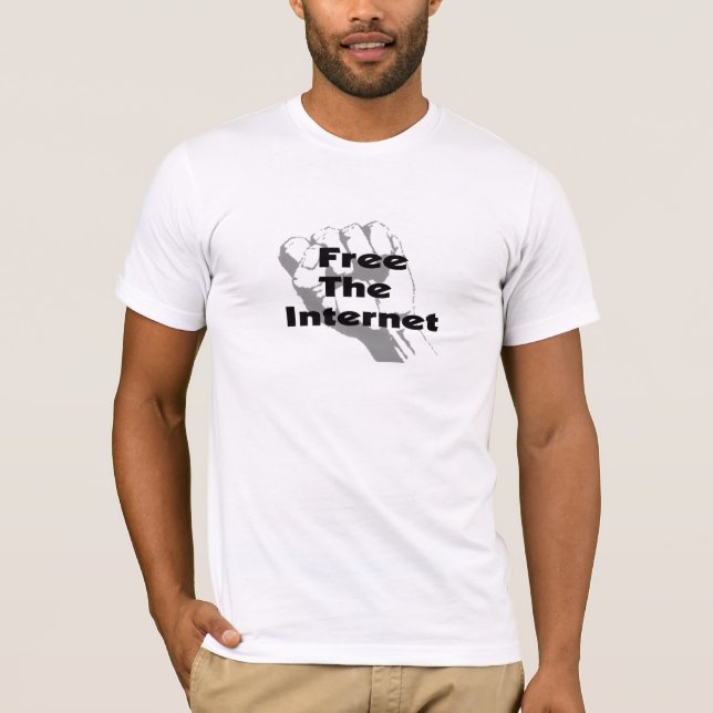 T-shirt Libérez l'Internet (Devant)