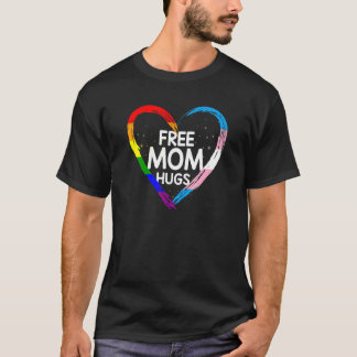 T-shirt Libérez Maman Hugs Lgbt Q Rainbow Et Transgender F