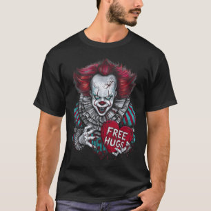 T-shirt Libérez Un Clown Effrayant Les Ennuis Valentine Ha