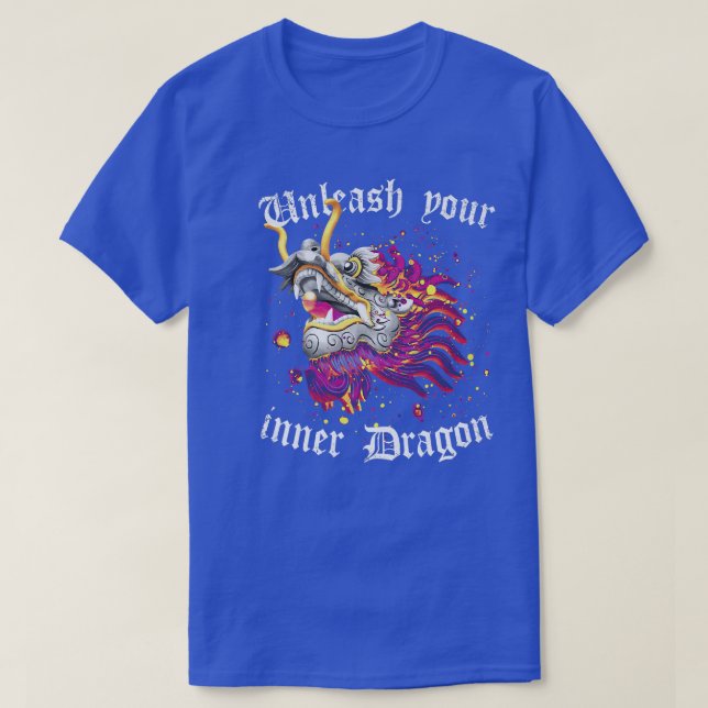 T-shirt Libérez votre Dragon intérieur Motivation Dragon c (Design devant)