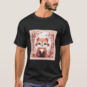 T-shirt Libérez Votre Nature Avec Notre Panda Rouge Et Fle